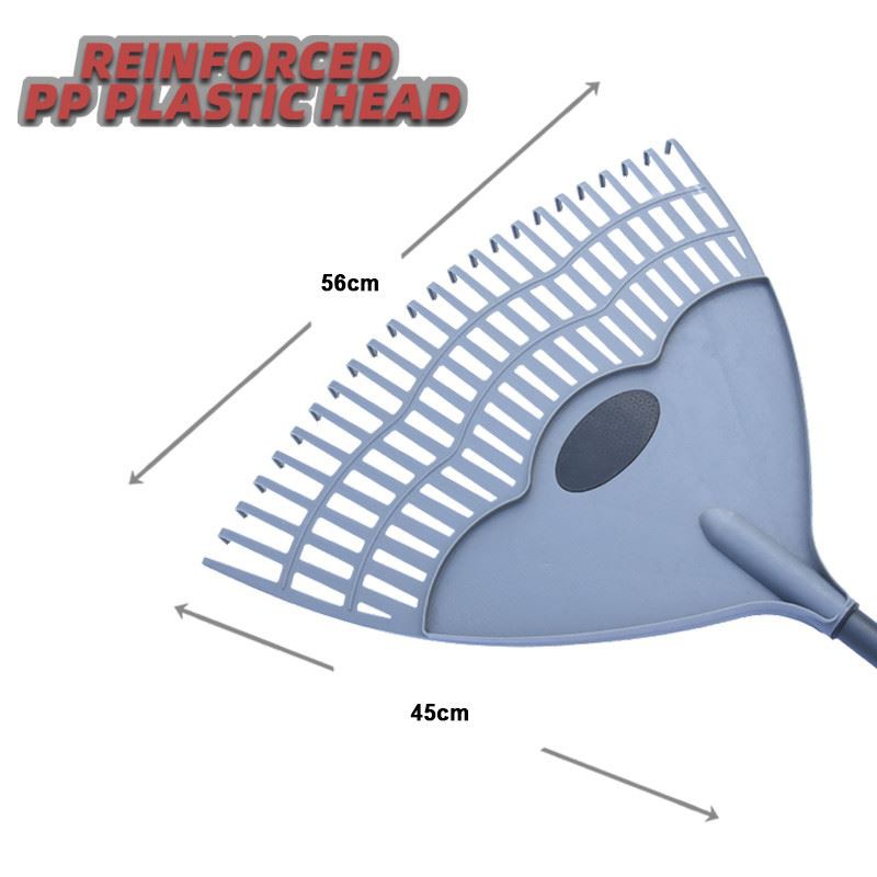 Plastic lawn rake head