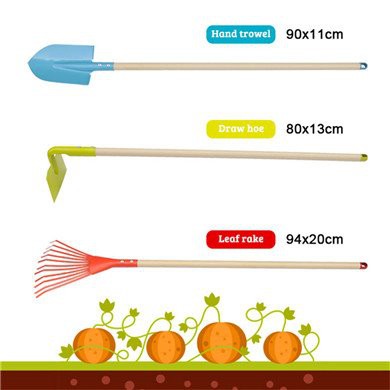 Mutifuntion kids garden hoe set